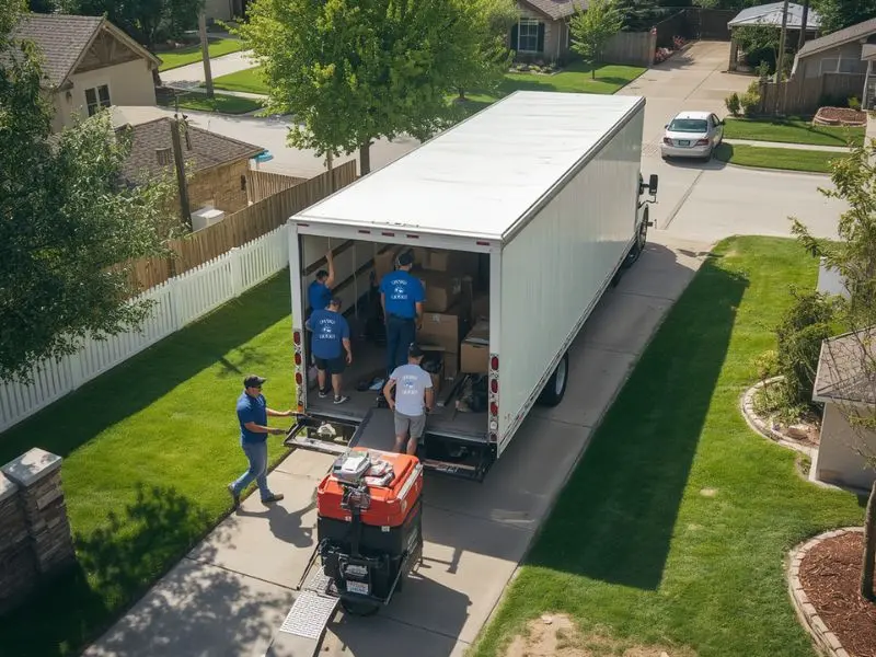 Betton Moving Company crew moving a family into a Katy master-planned community