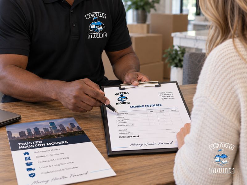 moving company estimate houston